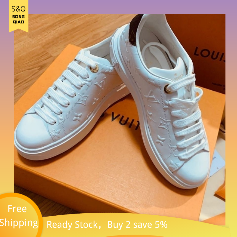 【song qiao】2022 L 3 d printing in white shoe heighten casual shoes lovers summer sandals lady casual shoes lovers shoes -Free gift