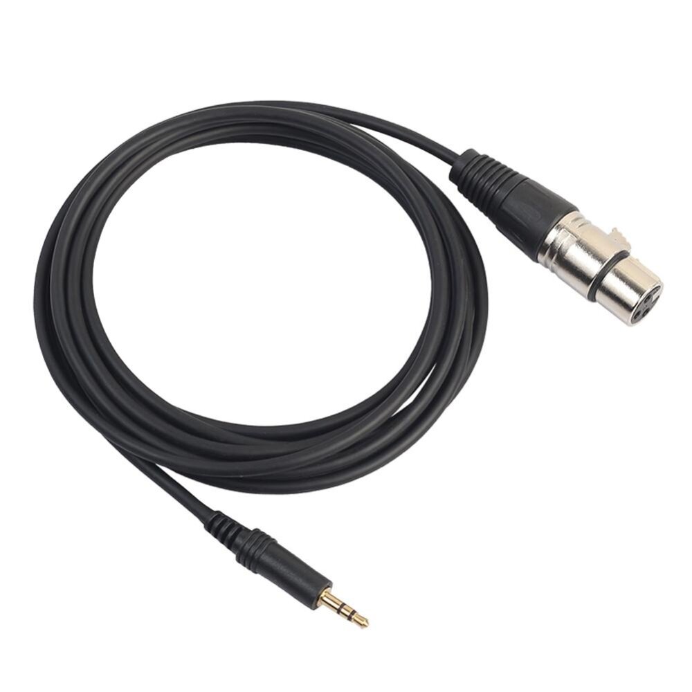 XLR 3Pin Female to 3.5mm TRS Male Audio Cable Microphone Cord for Phone