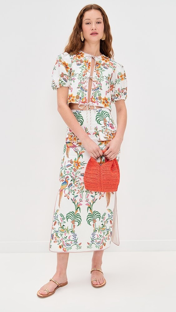 Delicate Forest Scarves Blous