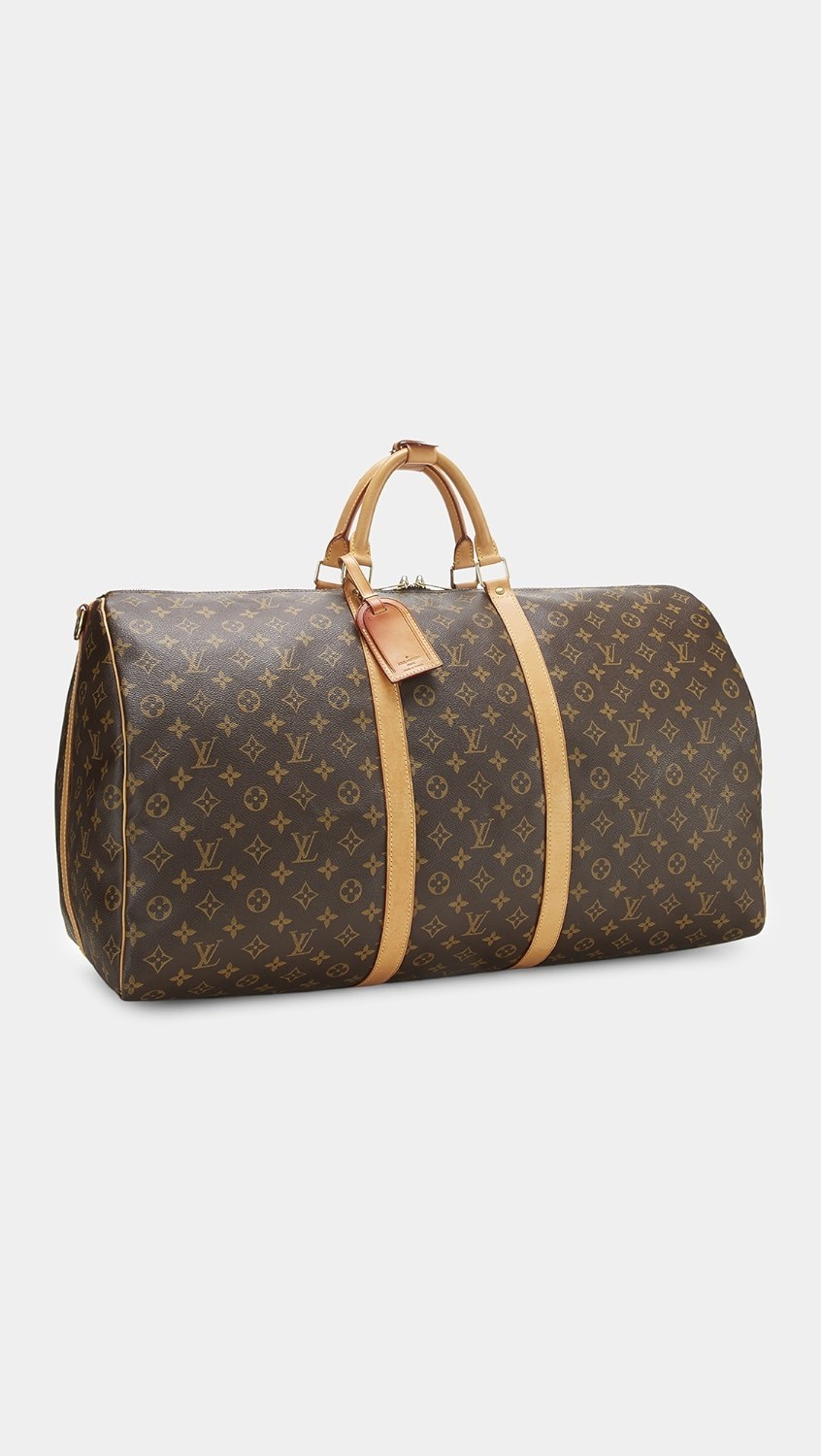 Louis Vuitton Monogram Keepall Bandouliere 60 Duffle Bag